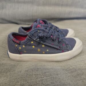 Keds Toddler Size 5 Glitter Star Sneakers – Navy, Memory Foam, EUC